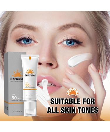 SPF 50+ Sunscreen 50ml Non-Greasy Face Sunscreen With 5- UVA & UVB Protection Water-Resistant Hydrating Sun Cream Sun Screen Lotion Sun Body Lotion Sun Block Cream For All Skin Types - Buy Online on SooperMarket.com