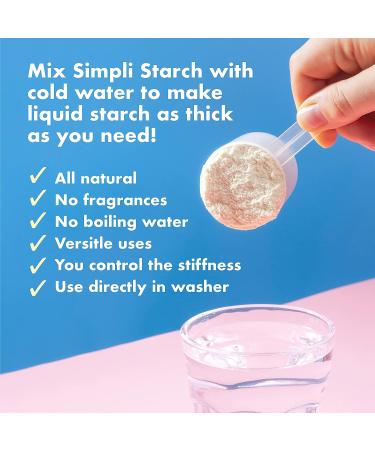 Simpli Starch 16oz Pouch - Liquid Starch Concentrate for Laundry, Ironing, Crafts & More - Buy Online on SooperMarket.com