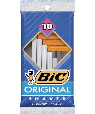 BIC Sensitive Disposable Razors Single Blade For a Smooth and Comfortable Shave 10-Count of Unisex Razors