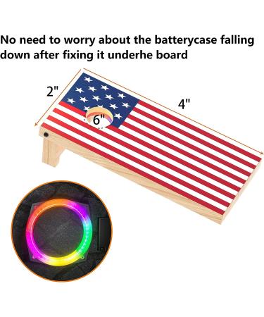 Teamaze RGB Flashing Cornhole Board Lights Set - 2 Pcs for 4ft x 2ft Boards - Perfect for Camping and Backyard Games - Buy Online on SooperMarket.com