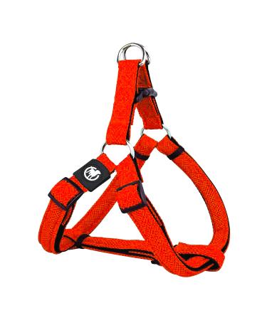DDOXX Air Mesh Step-In Dog Harness - Adjustable Chest Puppy Harness for All Sizes - XS (Orange) Orange XS - 1.5 x 32-44 cm