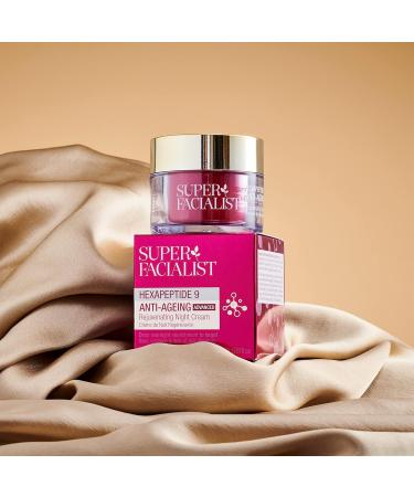 Super Facialist Hexapeptide 9 Anti-Ageing Night Cream | Advanced Rejuvenating Overnight Skin Care for Combination Skin - 50 ml - Buy Online on SooperMarket.com