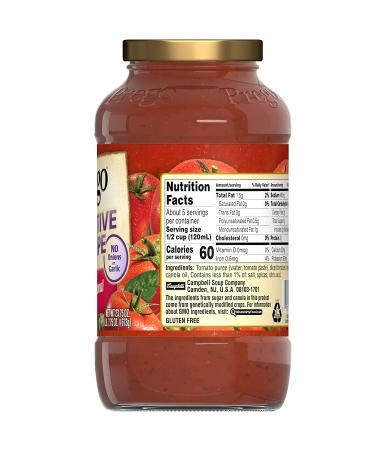 Prego Pasta Sensitive Recipe Traditional Tomato Sauce 142.5 Oz - Pack of 6 - Buy Online on SooperMarket.com