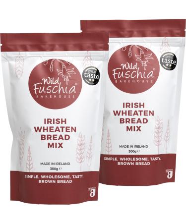 Wild Fuschia Bakehouse Irish Wheaten Bread Mix - Brown Soda Bread Baking Mix - Vegan-Friendly Baking Kit by Artisan Bakers for Scrumptious Brown Bread - Pouch Makes 1lb Loaf