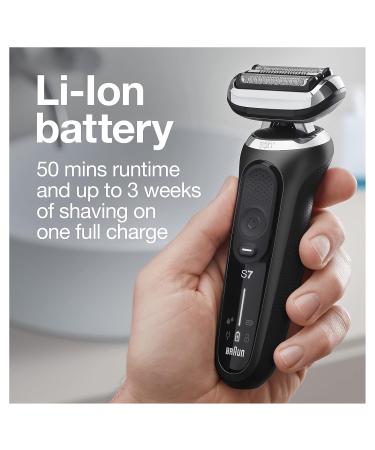 Braun Series 7 7091cc Flex Electric Razor for Men - SmartCare Beard Trimmer Body Groomer & Wet/Dry Exfoliating Brush - Rechargeable & Cordless Foil Shaver in Black - Buy Online on SooperMarket.com