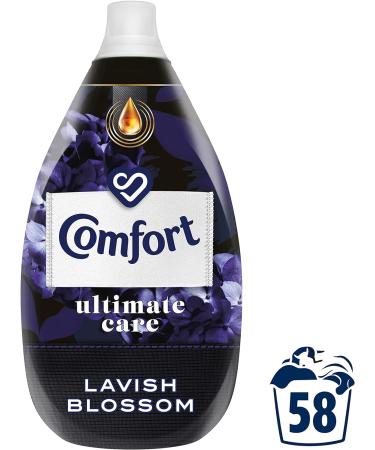 Comfort Lavish Blossom Fabric Conditioner 870ml - 58 Washes | 100% Recycled Plastic | Ultra-Concentrated Formula for Clothes Protection - Buy Online on SooperMarket.com