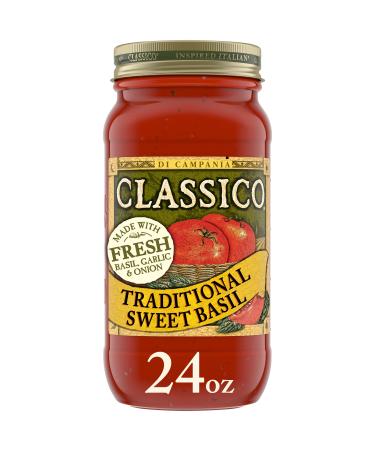 Classico Sweet Basil Pasta Sauce (24 oz Jar)
