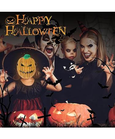 Topyond LED Pumpkin Mask Pumpkin Light Face Cover Scary Pumpkin Adjustable Glowing Facial Cover for Halloween Party Cosplay Decoration - Buy Online on SooperMarket.com