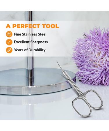 1st Deer Nail Scissors - Stainless Steel Cuticle Scissors for Manicure and Pedicure Perfect Pointed Beauty Scissors for Eyelash Grooming Eyebrows Nose Hair Finger & Toe Nail Care 1.0 count - Buy Online on SooperMarket.com