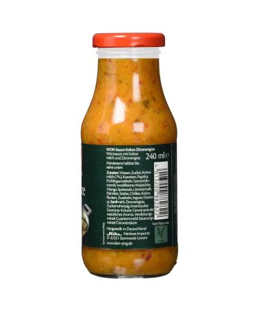 Buy Lien Ying WOK Coconut & Lemongrass Sauce 240ml - Authentic Asian Flavors for Global Shipping - Buy Online on SooperMarket.com