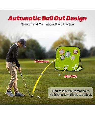 SAPLIZE Golf Chipping Net - Auto-Return Design for Precision Practice | Improve Short Game Accuracy and Swing Technique - Buy Online on SooperMarket.com