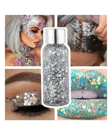 6 Colors Glitter Set - 180ML Arts & Crafts Supplies | Festival Makeup Nail Face & Hair Glitter - Sequin Pigment Powder for Creative Projects - Buy Online on SooperMarket.com