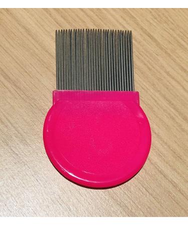 Long Teeth Flea Comb Closely Spaced Metal Pins Removes Fleas Flea Eggs and Debris from Your Pet s Coat - 35mm Long Metal Teeth are Great for Long Hair Areas on Dogs and Cats (Single Pack Pink) Single Pack Pink - Buy Online on SooperMarket.com