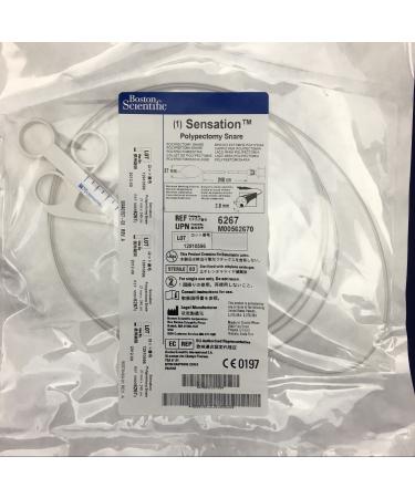 (1) Boston Scientific 6267 Sensation Polypectomy Snare 2.8mm x 240cm Oval Loop 27mm