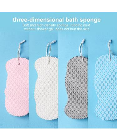 Super Soft Exfoliating Bath Sponge - Spa Scrub for Dead Skin Removal Skin-Friendly & Reusable Shower Sponge for Adults Babies & Pregnant Women - Buy Online on SooperMarket.com