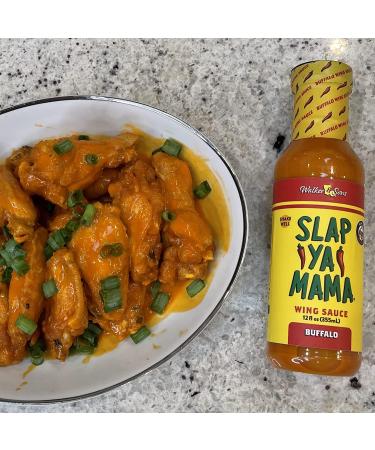 Slap Ya Mama Buffalo Wing Sauce 12 oz - Pack of 2 | Authentic Louisiana Style Wing Sauce - Buy Online on SooperMarket.com