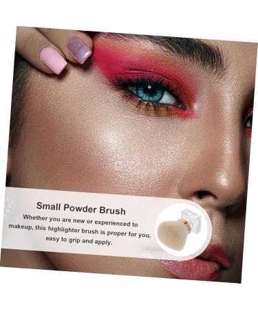 Premium White Powder Brush for Women - Mushroom Head Makeup Tool | Loose Powder Brush | Soft Artificial Fiber - Buy Online on SooperMarket.com