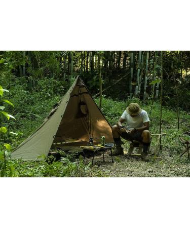 OneTigris TENTSFORMER Raincoat Bushcraft Poncho Tent - Waterproof Multiuse Rain Cover in Coyote Brown - Buy Online on SooperMarket.com