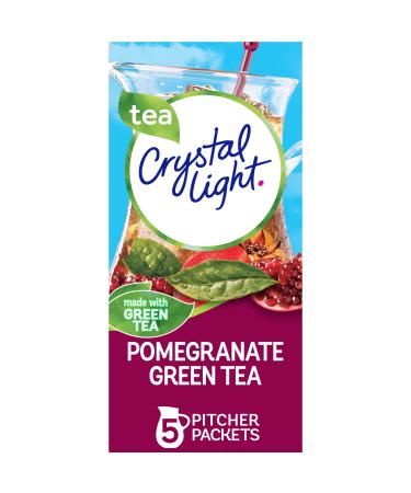 Crystal Light Sugar-Free Pomegranate Green Tea Naturally Flavored Powdered Drink Mix 5 Count Pitcher Packets Sugar-Free Pomegranate Green Tea 5 Count (Pack of 1)