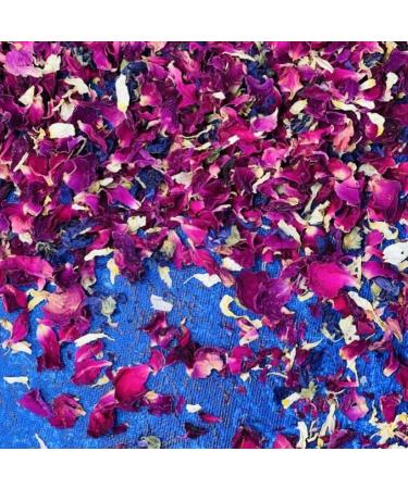 Edible 'Winter Berry' - 50g- Dried Flower Petal Mix - Red Rose White Daisy and Purple Mallow - Food Grade - Culinary - Cake - Bake - Decoration (413) - Buy Online on SooperMarket.com