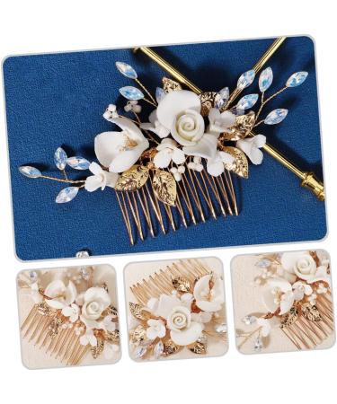 KOMBIUDA Bridal Comb Bride The Photo Ceramics The Flowers - Buy Online on SooperMarket.com