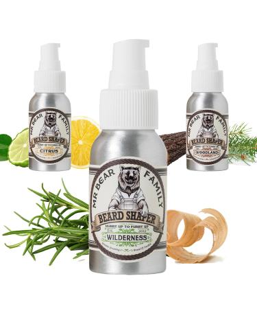 MR Bear Family Bart cream Men - Wilderness - Moisturizing Bart cream for a full healthy beard - vegan beard balm men - Bart Styling Balm - 50ml Wilderness 50 ml (1 Pack)