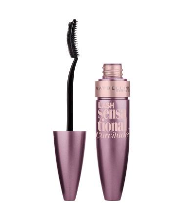Maybelline New York Lash Sensational Curvitude Washable Mascara  Blackest Black  0.33 fl. oz.