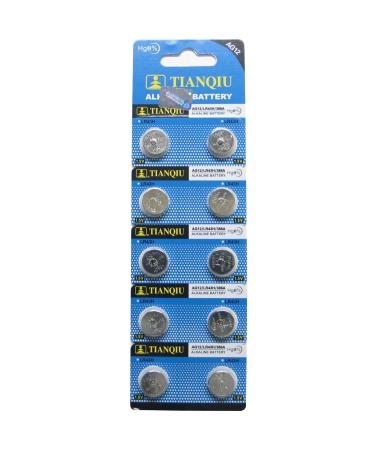 Tianqiu AG12 10Pc Alkaline Button Cell Watch Batteries