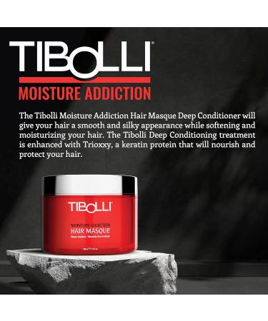 Tibolli Moisture Addiction Mask - Deep Conditioning Keratin Treatment for Dry Damaged Colored Hair (17.6 Fl Oz/500g) - Hydrating & Smoothing Hair Mask - 1 Pack - Buy Online on SooperMarket.com