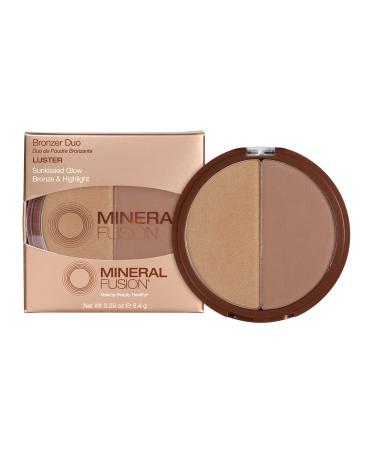 Mineral Fusion Bronzer Duo Luster, 0.29 Oz Luster Bronzer duo