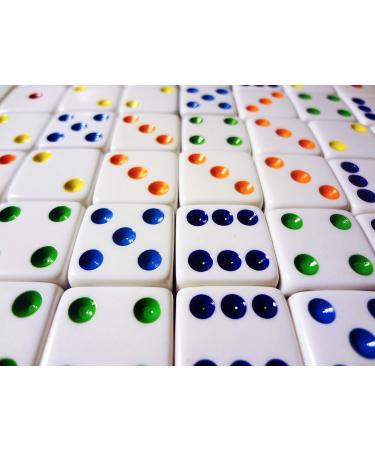 Hobby Monsters 10 D6 16mm White Dice | Multi-Colored Pips | Set of 10 Dice - Buy Online on SooperMarket.com