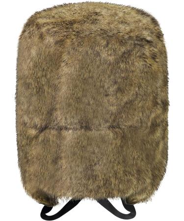 Unisex Faux Fur Trapper Hat - Winter Bomber Cap for Skiing & Hunting in Brown - Buy Online on SooperMarket.com