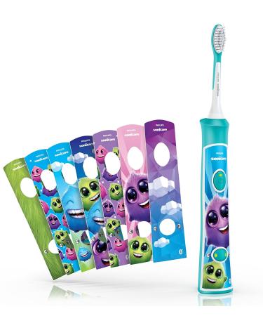 Philips Sonicare for Kids 3+ Bluetooth Rechargeable Toothbrush - Interactive Turquoise HX6321/02 - Buy Online on SooperMarket.com