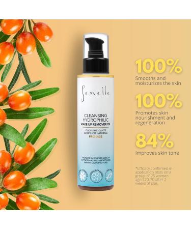 Senselle Natural Cleansing Makeup Remover Oil - 150ml with Pomegranate & Sea-buckthorn Fruit Oil - Buy Online on SooperMarket.com