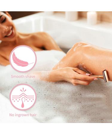 Bambaw Pink Double Edge Safety Razor for Women | Eco-Friendly Reusable Metal DE Razor | Best Safety Razor for Women - Buy Online on SooperMarket.com