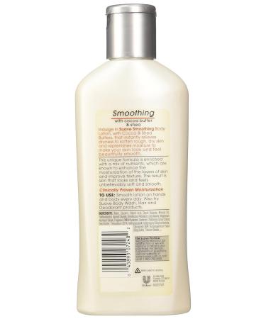 Suave Smoothing Cocoa Butter & Shea Body Lotion - 10 Oz | Hydrating Moisturizer for Soft Skin - International Shipping Available - Buy Online on SooperMarket.com