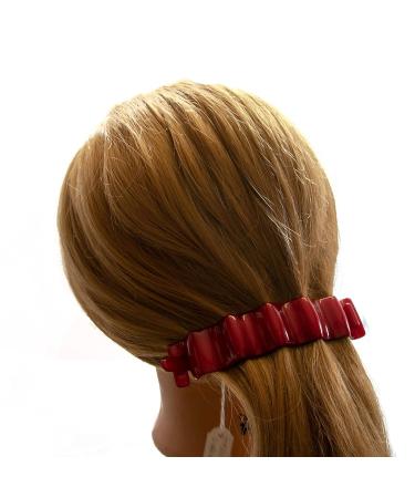 Shop 1pc Wave Hair Clip 11.5x2.6cm in Phlox Pink - Made in Germany | WeLoveBeads - International Shipping Available - Buy Online on SooperMarket.com