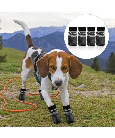 Valicaer Paw Protector Dog Boots Set of 4 Dog Shoes for Injured Paws Silicone Anti Slip Dog Paw Protectors Adjustable Socks Shoes for Small Medium Large Dogs Soft and Waterproof Dog Booties - Buy Online on SooperMarket.com