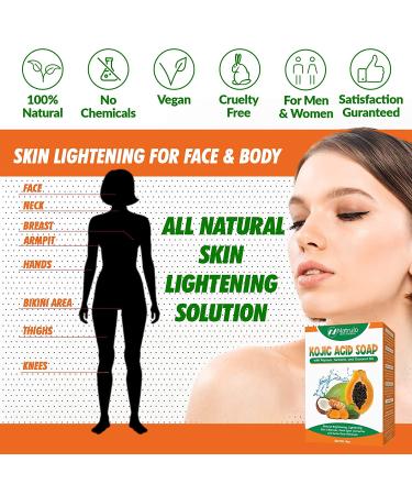 Kojic Acid Soap Face & Body Wash - Natural Acne Scar Remover & Skin Corrector - 4oz Handcrafted in USA - Buy Online on SooperMarket.com