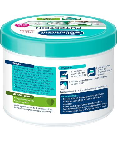 Dr. Beckmann Cleaning Stone | Universal Household Cleaner with Cleaning Sponge | 550g - Eco-Friendly & Effective - Buy Online on SooperMarket.com