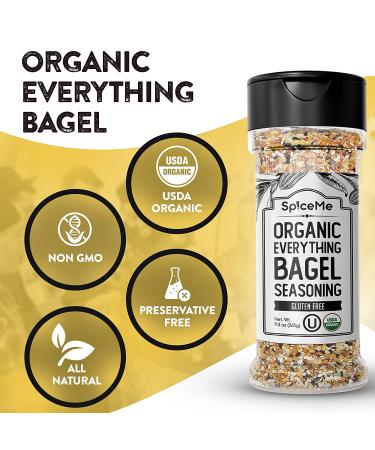 Organic Everything Bagel Seasoning 9.3 oz - Zero Calories | Premium Blend for Flavorful Dishes - Buy Online on SooperMarket.com