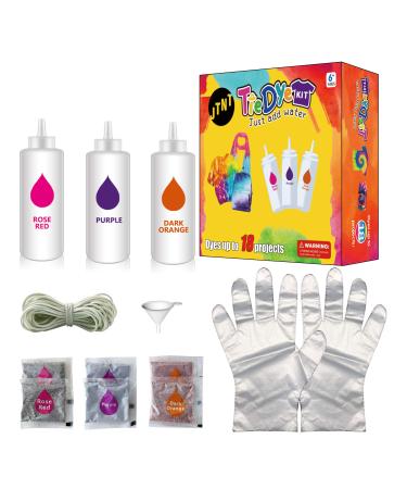 Tie-Dye Kits  3 Color Fabric Textile Paints Colorful Tie Dying Sets  Muti-Color Dyes Permanent Paint for DIY Arts Clothes Fabric (3 Colors)