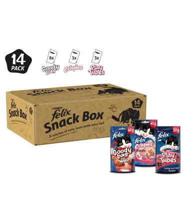 Felix Mix Cat Treats Brown Pack of 14 Assorted 54.64 g (Pack of 14)