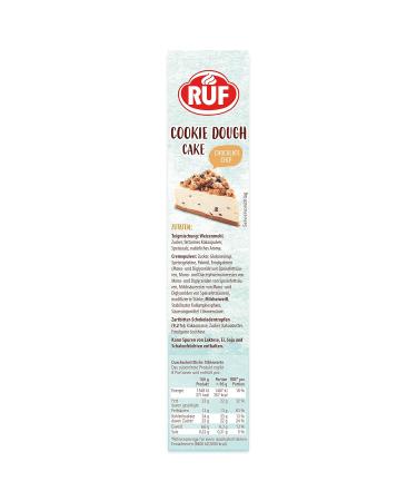 RUF Cookie Dough Cake - No Bake Cream Cheese & Chocolate Chips Includes Cake Tin 325g - Buy Online on SooperMarket.com