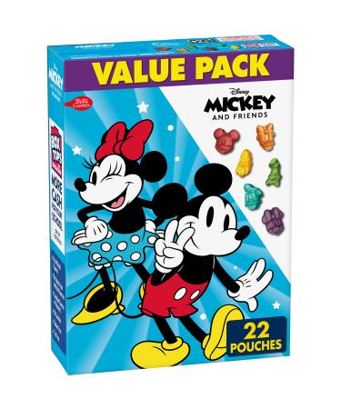 Micky & Friends Fruit Flavored Snacks, Treat Pouches, Value Pack, 22 ct