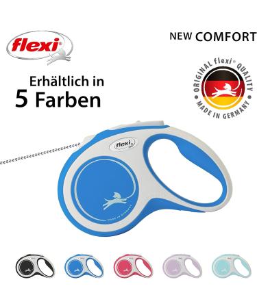 Kerbl Flexi Leash New Comfort - Retractable Dog & Cat Leash - Blue Size S (5m max. 12 kg) - International Shipping Available - Buy Online on SooperMarket.com