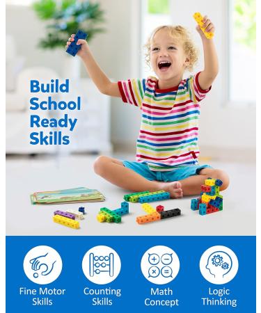 Coogam Math Cubes - Manipulative Counting Blocks & Activity Snap Linking Cube Toy for Preschool & Kindergarten Learning - Buy Online on SooperMarket.com
