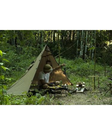 OneTigris TENTSFORMER Raincoat Bushcraft Poncho Tent - Waterproof Multiuse Rain Cover in Coyote Brown - Buy Online on SooperMarket.com
