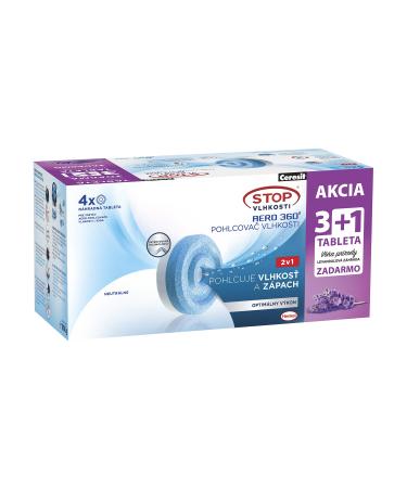 Ceresit stop wilgoci aero 360 1 lavender + 3 neutral refill packs modern tablets moisture -absorbing odor neutralizers 4x450g
