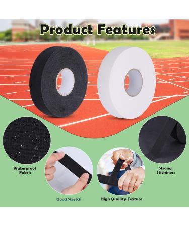 Buy Huiguli Racket Tape - 2 Rolls of Self-Adhesive Ice Hockey Tennis & Badminton Handle Tape (25m x 25mm) - Non-Slip Black & White Sports Tape for Optimal Grip - Buy Online on SooperMarket.com
